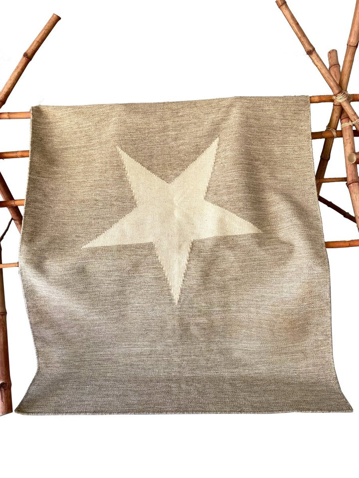 Pastel Star Dhurrie - Size: 7.5 x 5.3 - Imam Carpet Co. Home