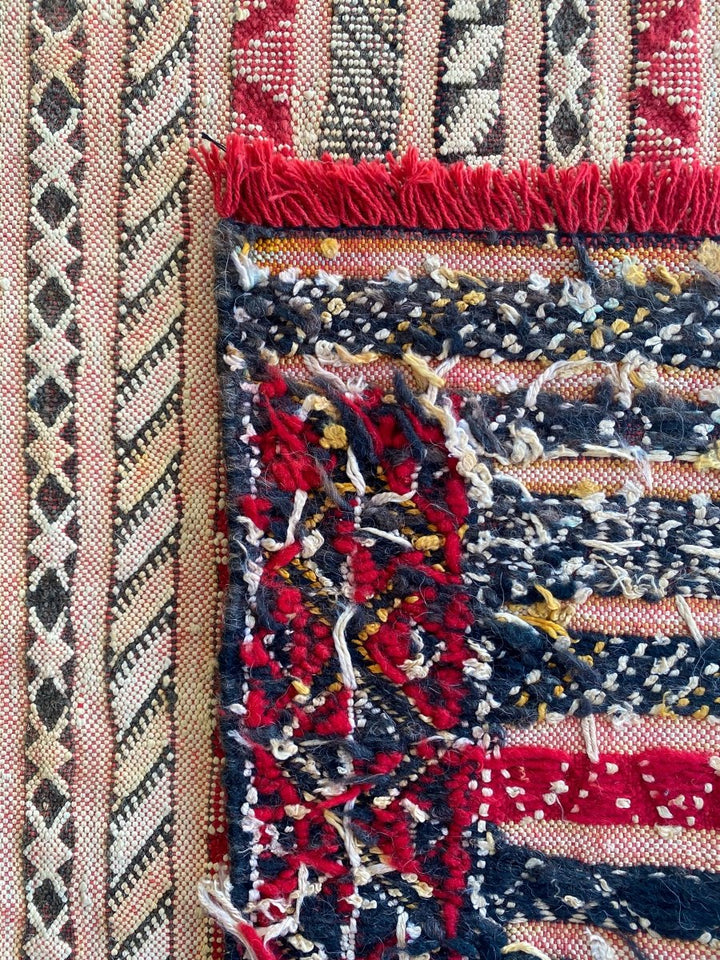 Peru Sumak Silk Kilim - 5.2 x 3.5 - Imam Carpets - Online Shop