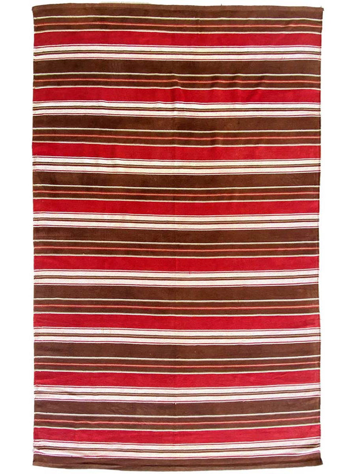 Red Stripe Rug - Size: 7.3 x 4.9 - Imam Carpet Co