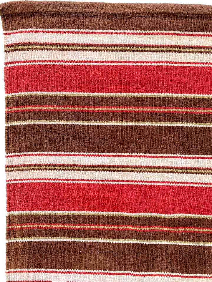Red Stripe Rug - Size: 7.3 x 4.9 - Imam Carpets Online Store