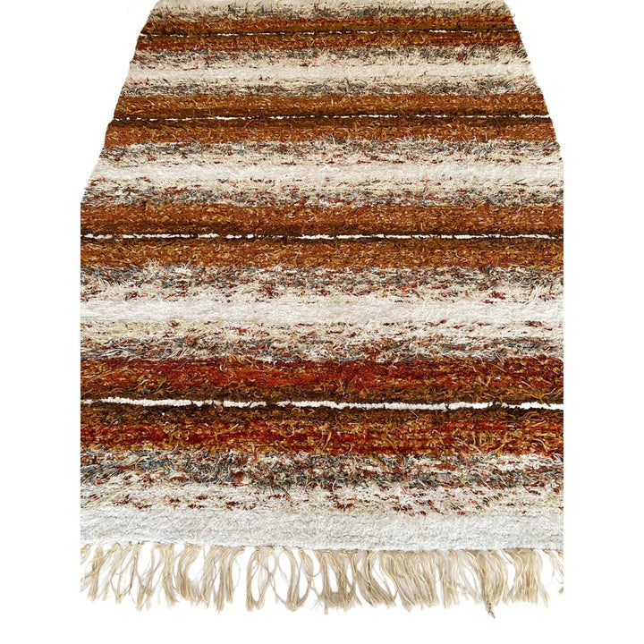 Stripe Shag Wool Rug - Size: 7.9 x 5.4 - Imam Carpets - Online Shop