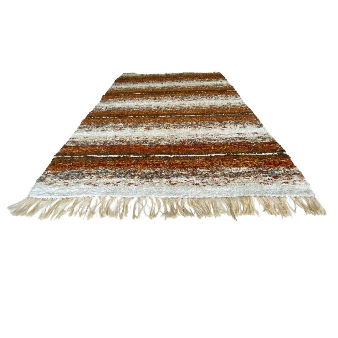 Stripe Shag Wool Rug - Size: 7.9 x 5.4 - Imam Carpets - Online Shop