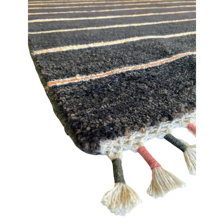 Striped Rug with Tassels - Size: 6.6 x 4.2 - Imam Carpets - Online Shop