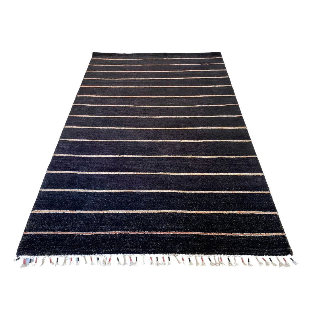 Striped Rug with Tassels - Size: 6.6 x 4.2 - Imam Carpets - Online Shop