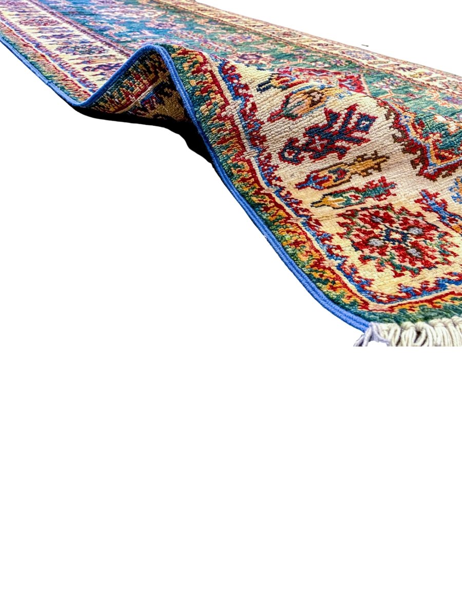 Super Kazak - 2.8 x 8 (Runner) - Afghani Handmade Carpet - Imam Carpets - Online Shop