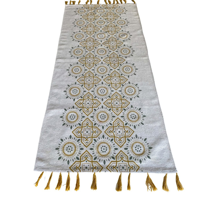 Tasseled Geometric Runner - Size: 6 x 2.9 (Runner) - Imam Carpets - Online Shop