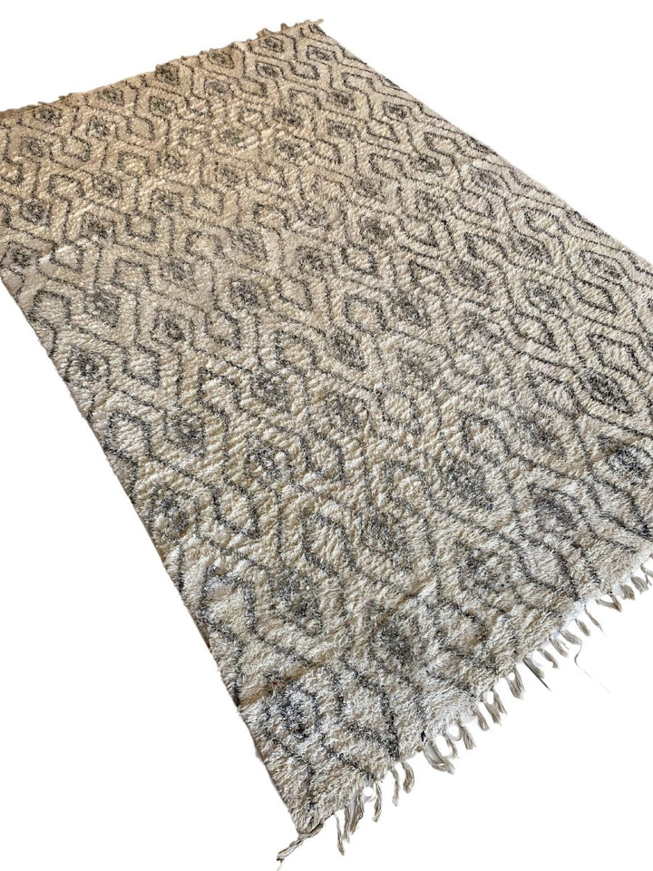 Tasseled Moroccan Rug - Size: 7.10 x 5.2 - Imam Carpet Co. Home