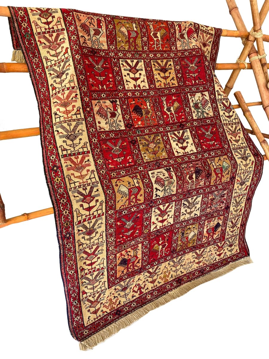 Turkish Sumak Kilim - Size: 5.11 x 4.2 - Imam Carpets - Online Shop