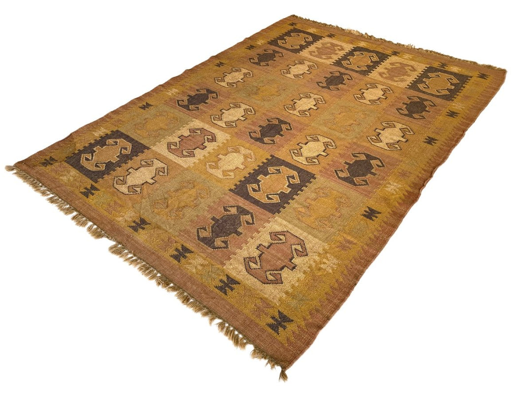 Vintage Afghani Kilim - Size: 7.11 x 5.9 - Imam Carpet Co. Home