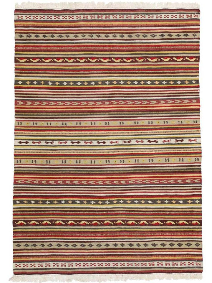 Vintage Turkish Dhurrie - Size: 9.5 x 6.5 - Imam Carpet Co