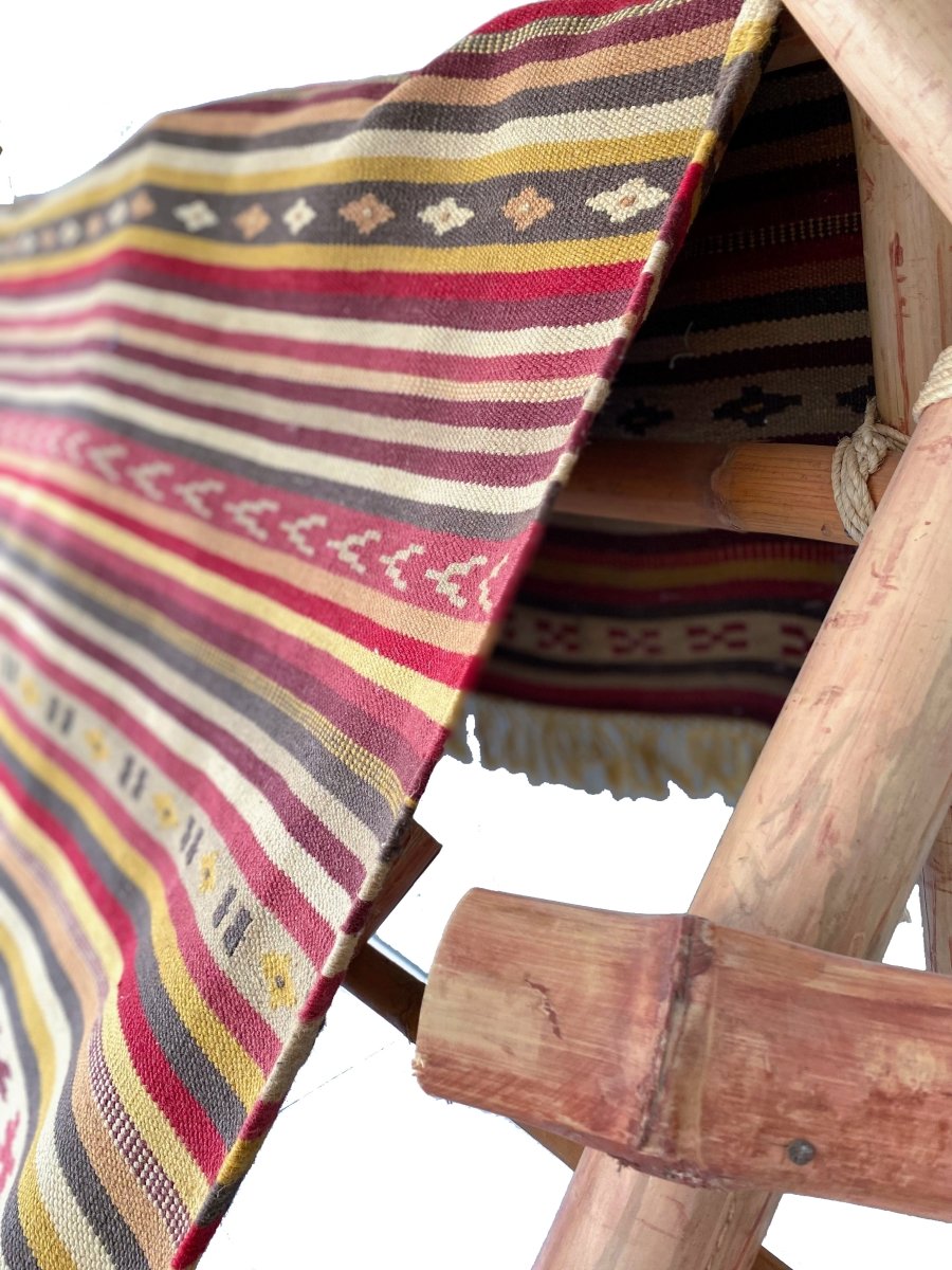 Vintage Turkish Dhurrie - Size: 9.5 x 6.5 - Imam Carpet Co. Home