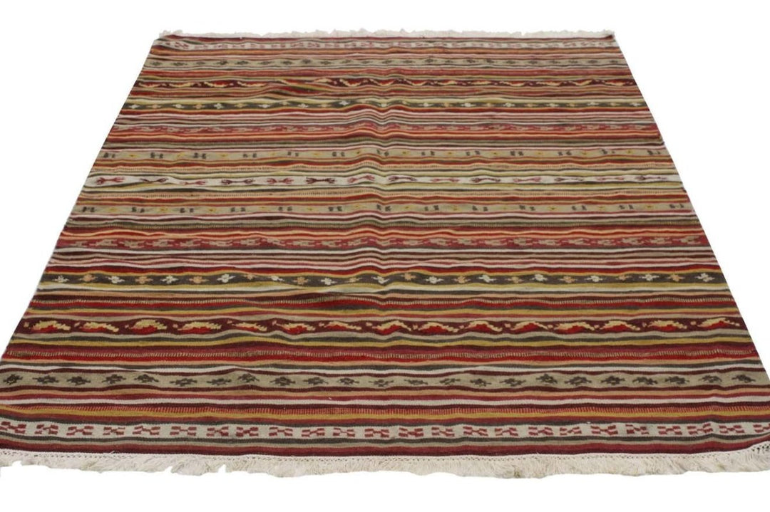Vintage Turkish Dhurrie - Size: 9.5 x 6.5 - Imam Carpet Co. Home