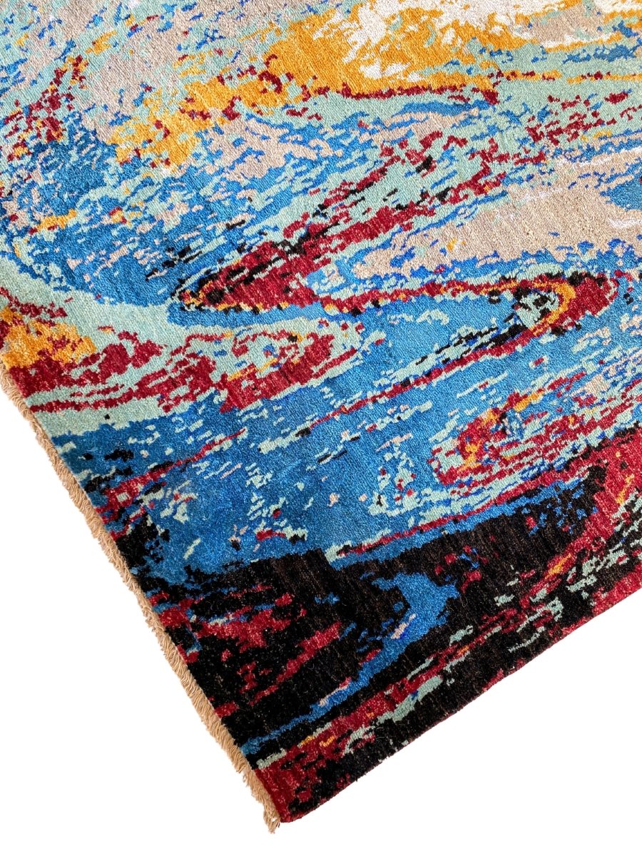 Waterfall Abstract Rug - Size: 9.1 x 6.2 - Imam Carpets - Online Shop