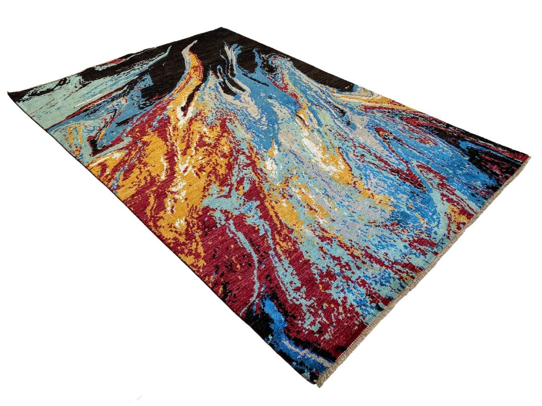Waterfall Abstract Rug - Size: 9.1 x 6.2 - Imam Carpets - Online Shop