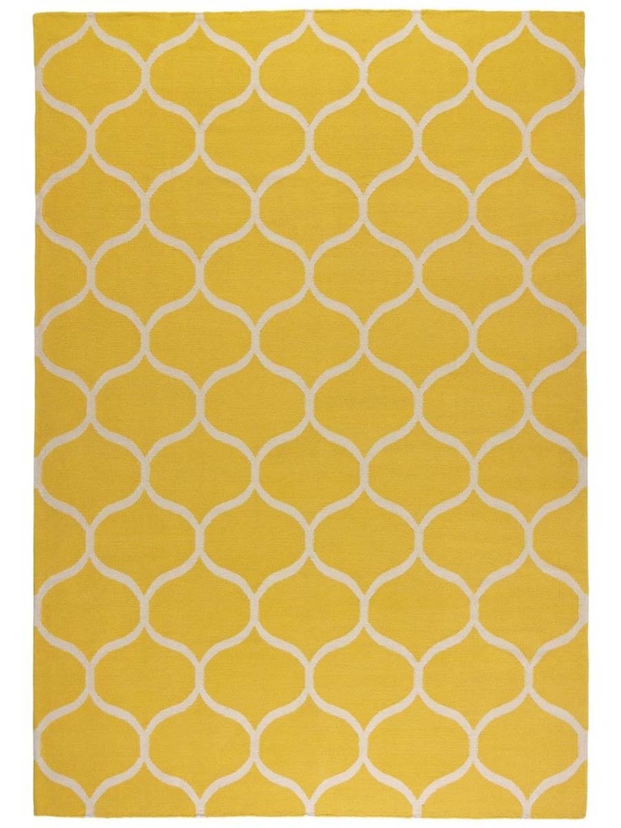 Yellow Trellis Rug - Size: 7.8 x 5.5 - Imam Carpet Co