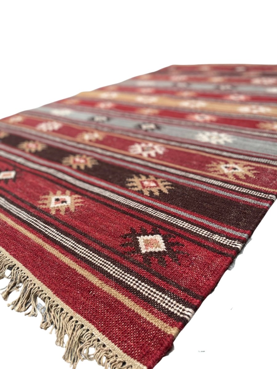 Zanskar Kilim - Size: 5.11 x 4.2 - Imam Carpet Co. Home