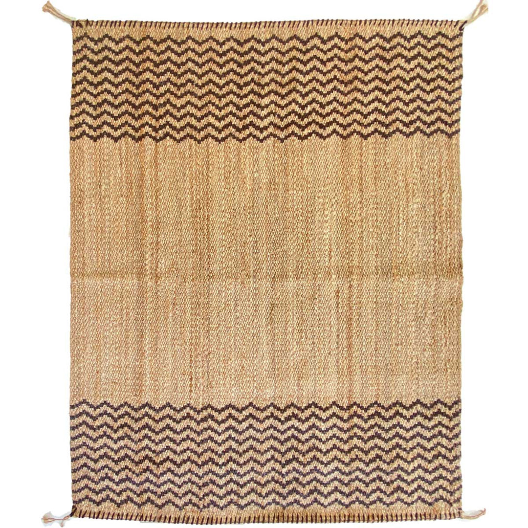 Zigzag Jute Rug - Size: 7.7 x 5.4 - Imam Carpets Online Store